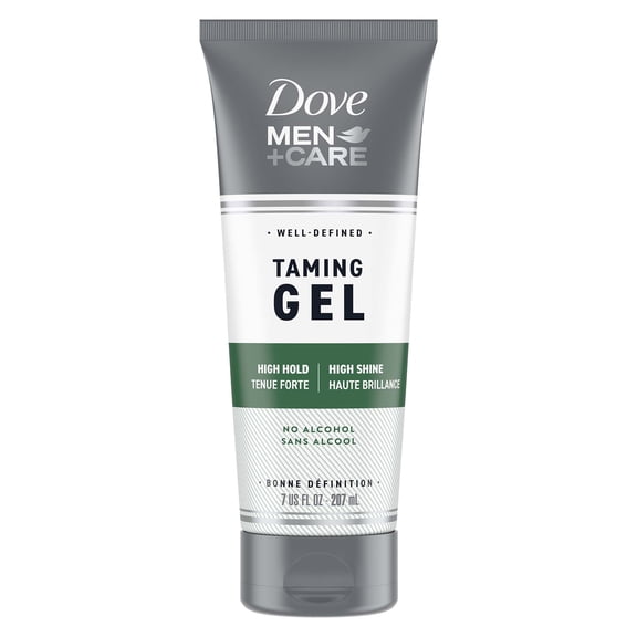 Dove Men+Care Strong Hold Control Gel for Thicker Healthier Looking Hair Styling Hair Products 7oz