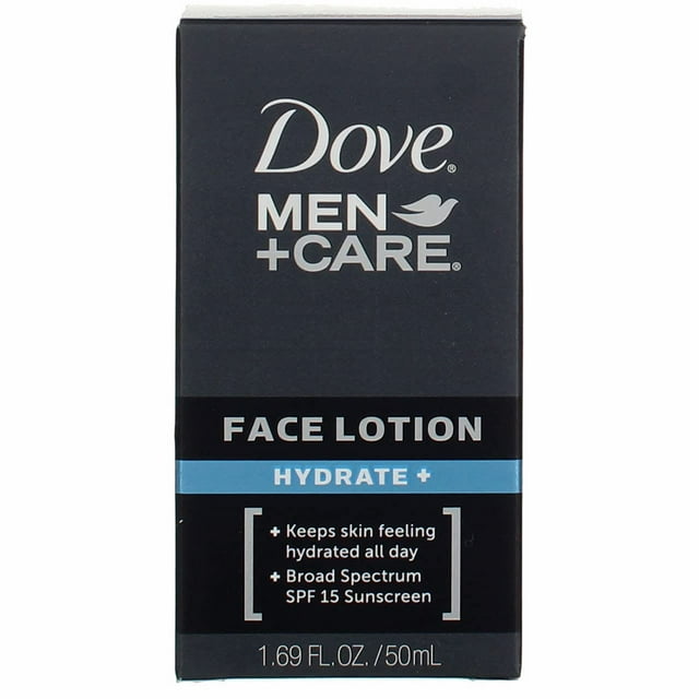 Dove Men+Care Hydrate + SPF 15 Sunscreen Face Lotion - 1.69 Oz (Pack of 3) C3