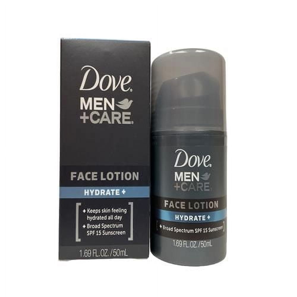 Dove Men+Care Hydrate + Spf 15 Sunscreen Face Lotion - 1.69 Oz (Pack Of 3) Packaging May Vary - Pack of 2