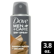 Dove Men+Care Men's Antiperspirant Deodorant Dry Spray, Sandalwood and Orange, 3.8 oz