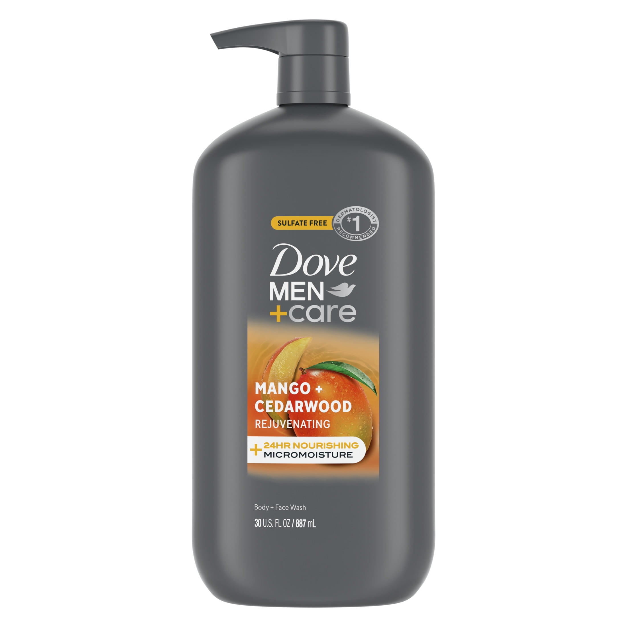Dove Men+Care Nourishing Face and Body Wash for Men, Rejuvenating