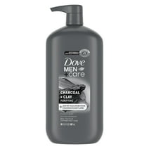 Dove Men+Care Purifying Hydrating Face and Body Wash, Charcoal and Clay, 30 fl oz