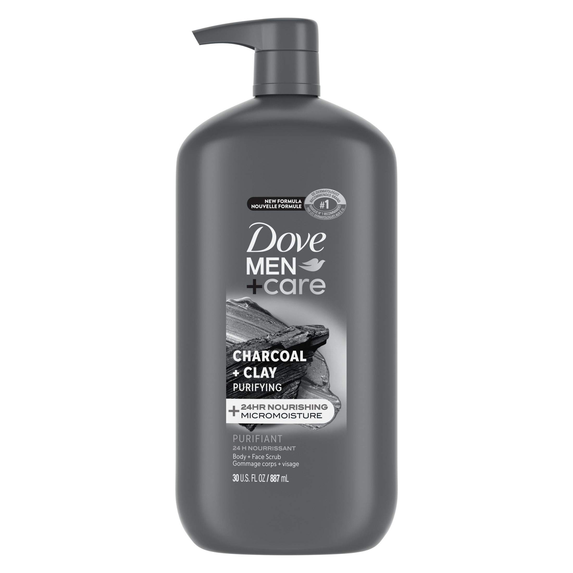 Dove Men Care Elements Charcoal Clay Body Wash, 13.5oz