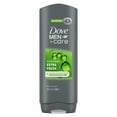 thumbnail interactive-video image 1 of Dove Men+Care Refreshing Hydrating Face & Body Wash for Men Extra Fresh All Skin, 18 oz, 1 of 8