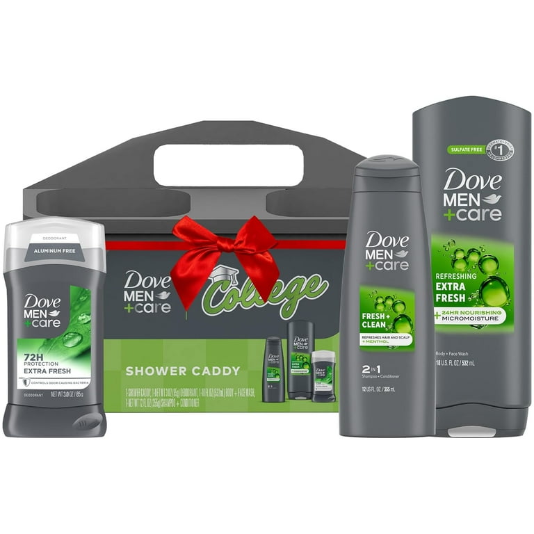 Dove Men+Care Shower Caddy College Gift Set – Extra Fresh Body +