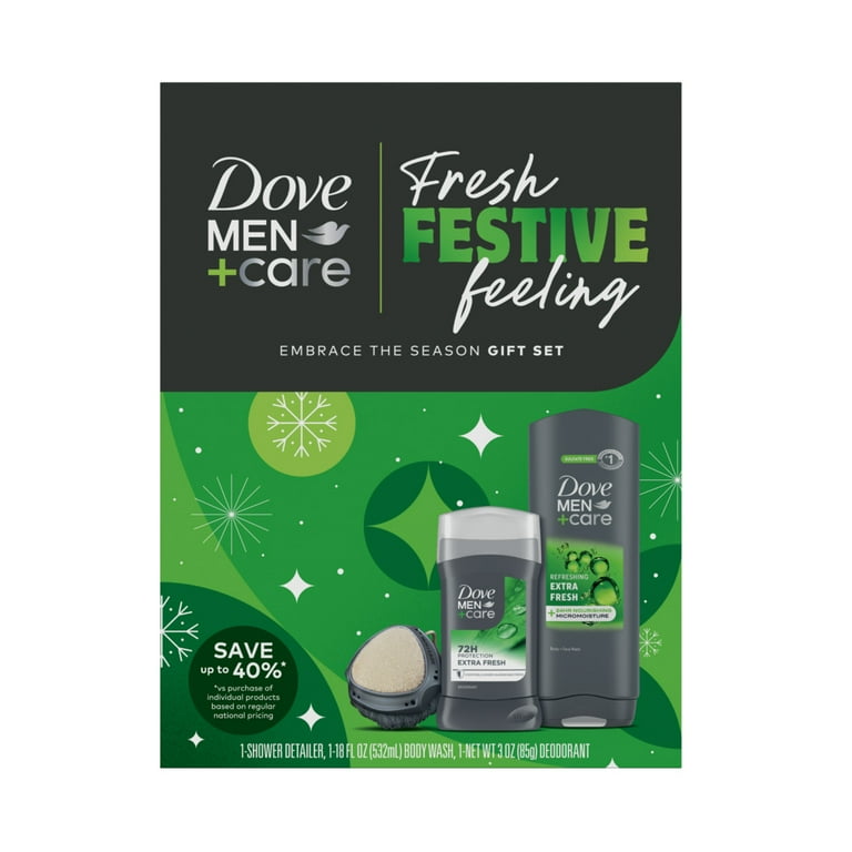 Dove Men+Care Holiday Gift Set: Extra Fresh Body & Face Wash