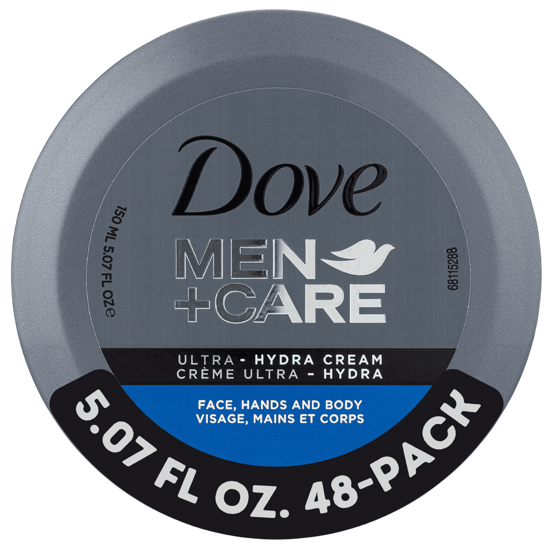 Dove Men+Care Ultra Hydra Cream Dove Lotion, 3-In-1 Advanced Skin Care for Men, Face Cream, Hand Cream, and Body Lotion for Extremely Dry Skin, All Skin Types, 5.07 FL OZ.