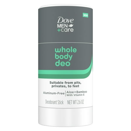 Dove Men +Care Whole Body Deo Stick, Bamboo & Aloe 2.6 oz