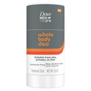 Dove Men +Care Whole Body Deo Stick Men's Deodorant, Shea Butter & Cedar 2.6 oz