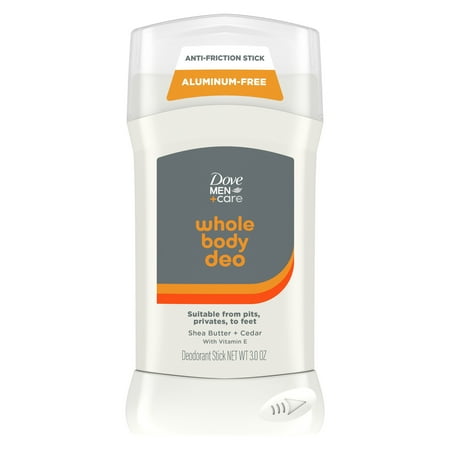 Dove Men+Care Whole Body Deodorant Stick for Men Shea Butter & Cedar, 3 oz