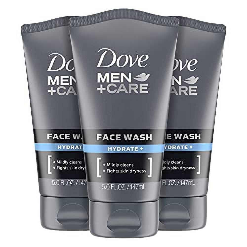 Dove Men Face Wash Hydrate Plus Skin Care 5 Oz 3 Count