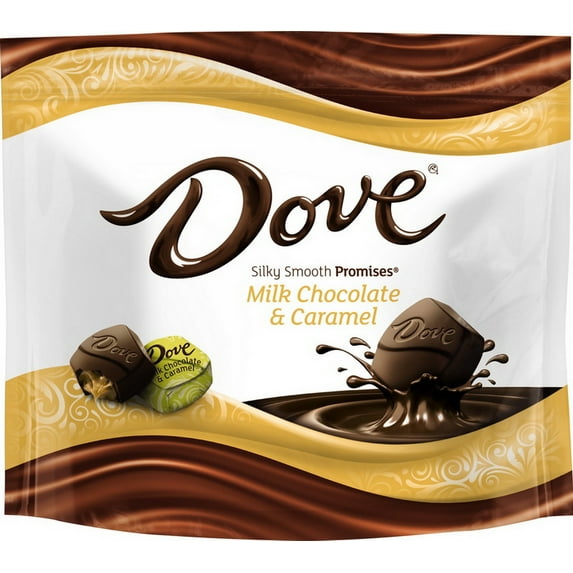 Dove Milk Chocolate Caramel Promises Stand Up Pouch, 7.61 oz - Case of 8