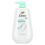 Dove Moisturizing Liquid Body Wash for Women Sensitive Skin Hypoallergenic, 30.6 oz with Pump