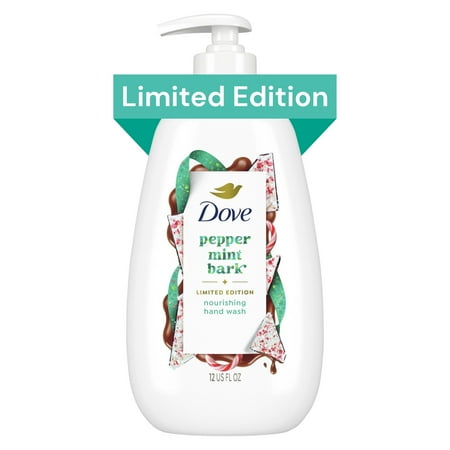 Dove Peppermint Bark Liquid Hand Wash for Deep Nourishment Holiday Treats Limited Edition, 12 fl oz