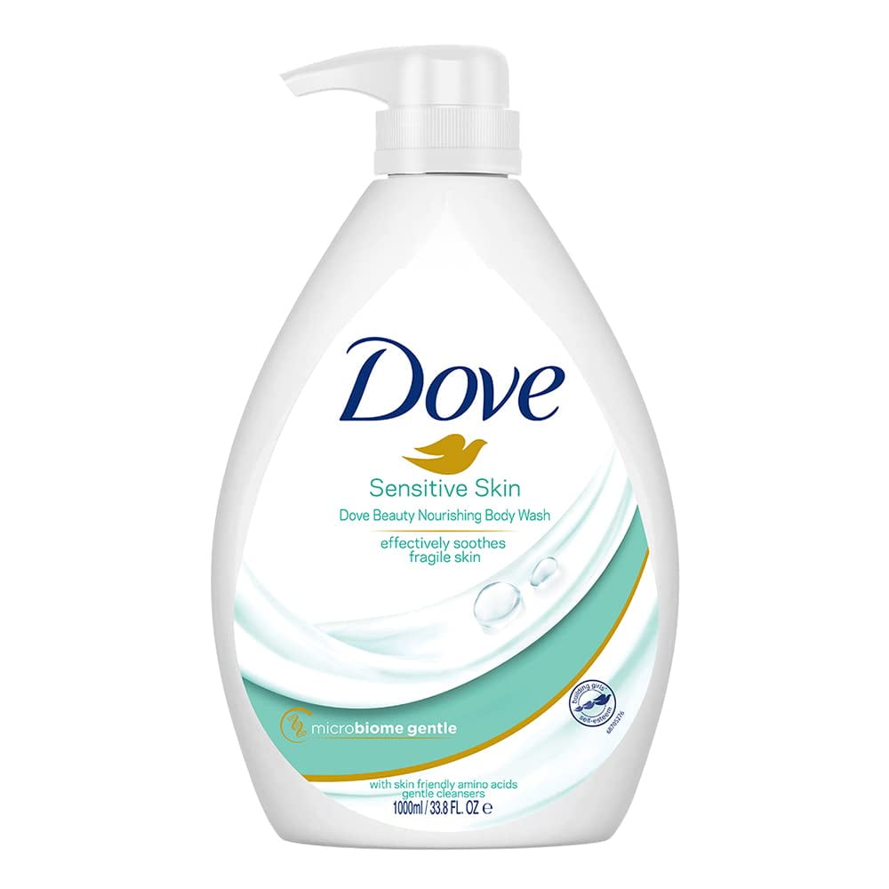 Dove Nourishing Body Wash for Sensitive Skin Pump Bottle with SkinFriendly Amino Acids & Gentle