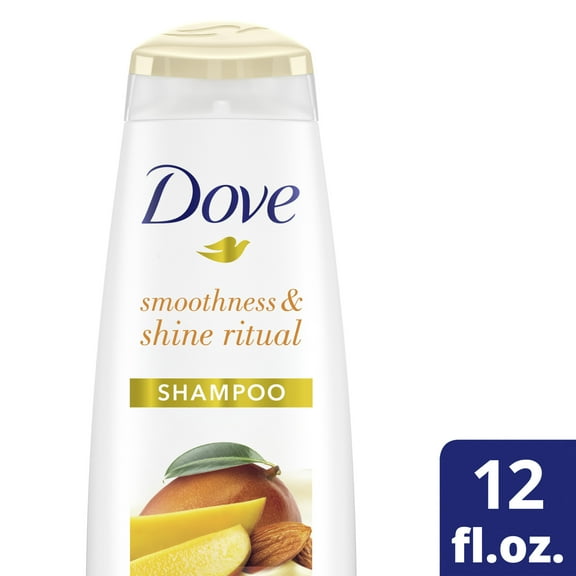 Dove Nourishing Secrets Moisturizing Smoothness + Shine Ritual Daily Shampoo with Almond, 12 fl oz