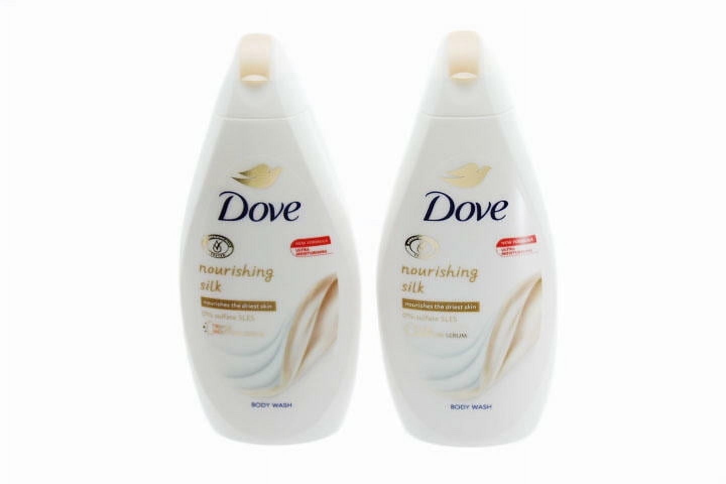 Dove Nourishing Silk Sulfate Free Body Wash W/Skin Natural Moisturizers 15.21 oz 2 Pack