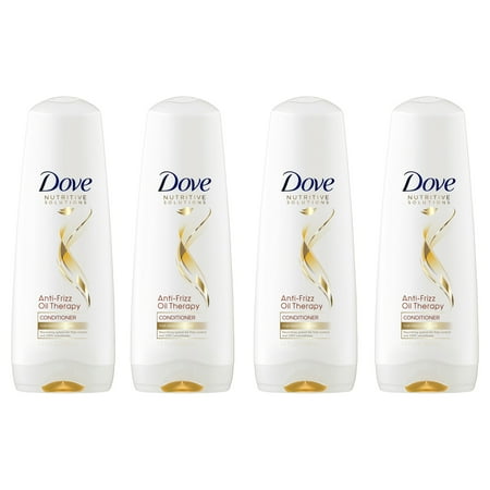Dove Nutritive Solutions Anti-Frizz Oil Therapy Conditioner, 12 oz, 4 ct