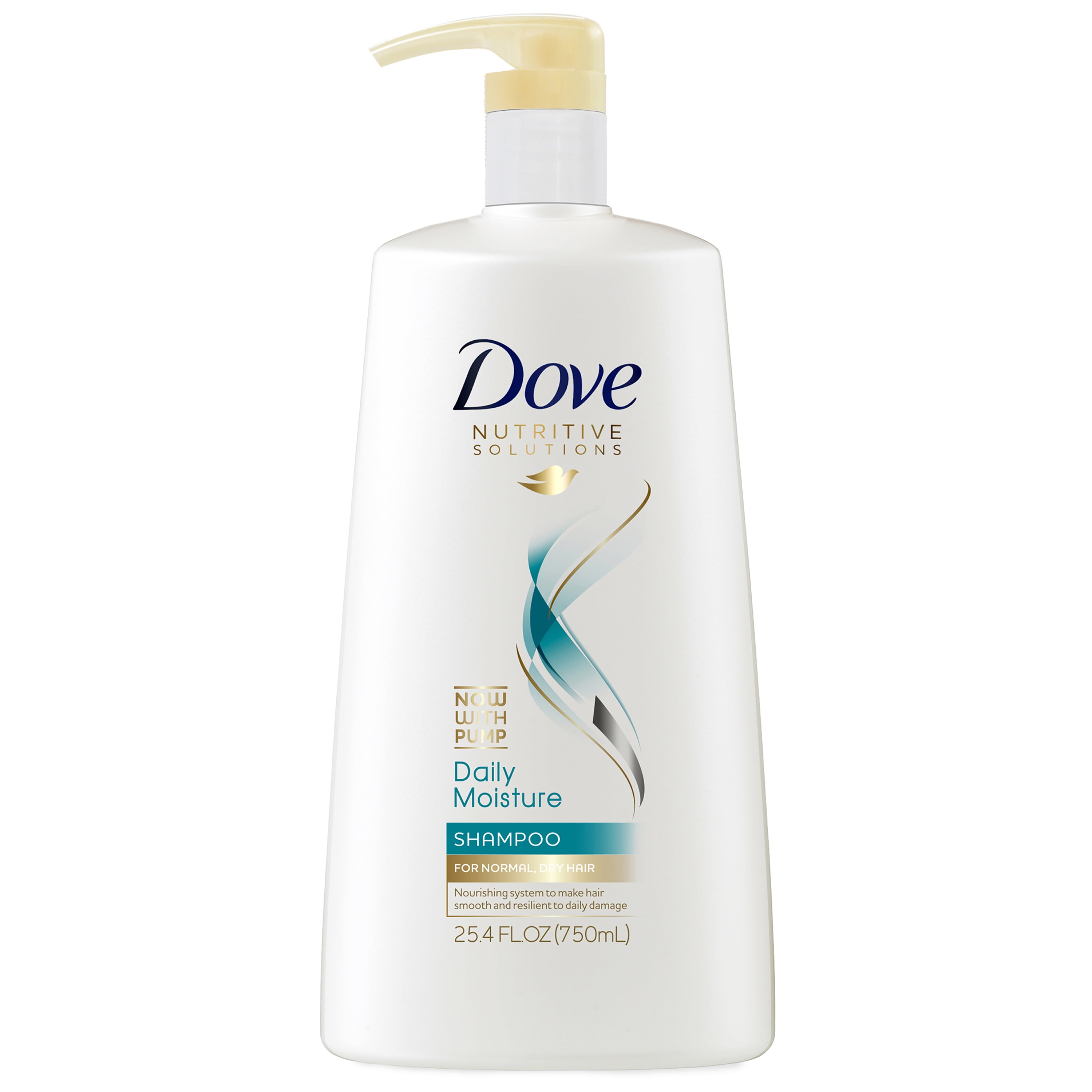 Dove Nutritive Solutions Daily Moisture Shampoo, 25.4 oz with Pump for