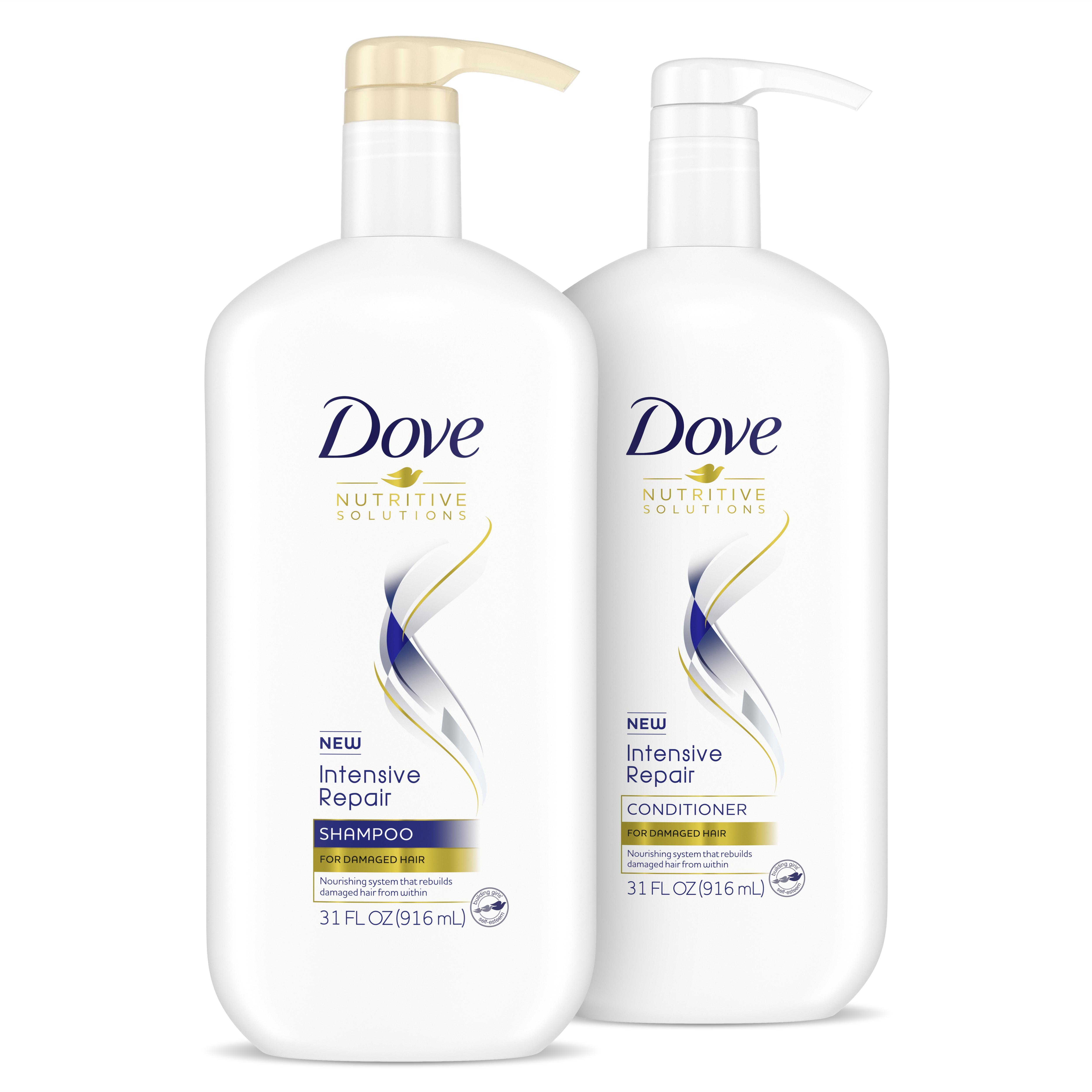Dove Nutritive Solutions Shampoo and Conditioner with Intensive Repair 31 oz Count - Walmart.com