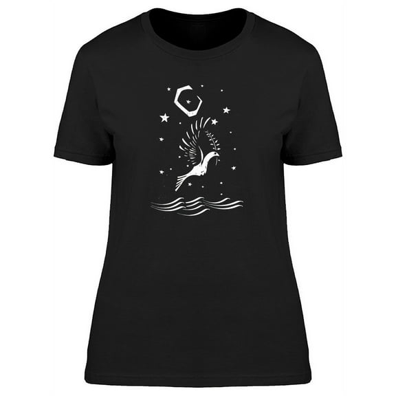 Dove Of Peace On Water T-Shirt Women -Image by Shutterstock, Female Large