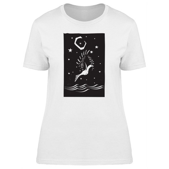 Dove Of Peace On Water T-Shirt Women -Image by Shutterstock, Female Small