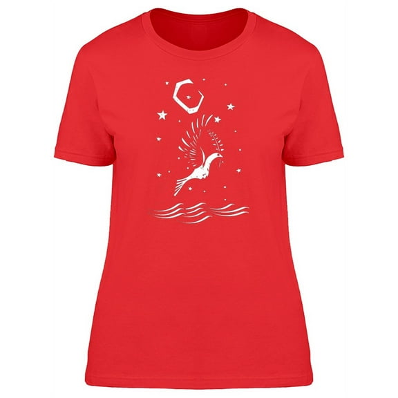 Dove Of Peace On Water T-Shirt Women -Image by Shutterstock, Female XX-Large