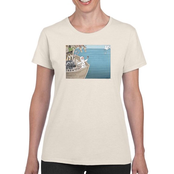 Dove Of Phone Battery T-Shirt Women -Engin Selcuk Designs, Female Medium