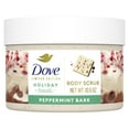 Dove Peppermint Bark Body Scrub for Deep Nourishment Holiday Treats