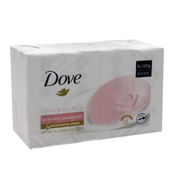 Dove Pink Rose Beauty Bar - 4pk.