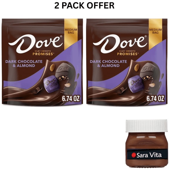 Dove Promises Dark Chocolate & Almond Candy - 6.74 oz