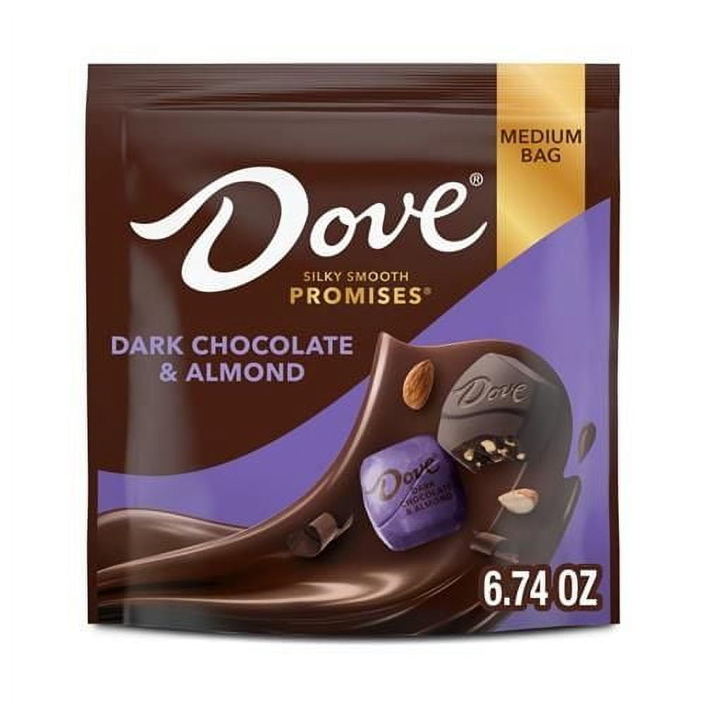 Dove Promises Dark Chocolate Almond Easter Candy - 6.74 Oz Bag - Pack of 2