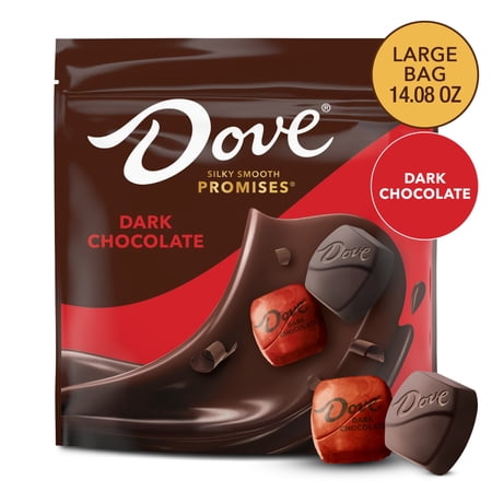 Dove Promises Dark Chocolate Valentines Day Candy Large Bag, 14.08 oz