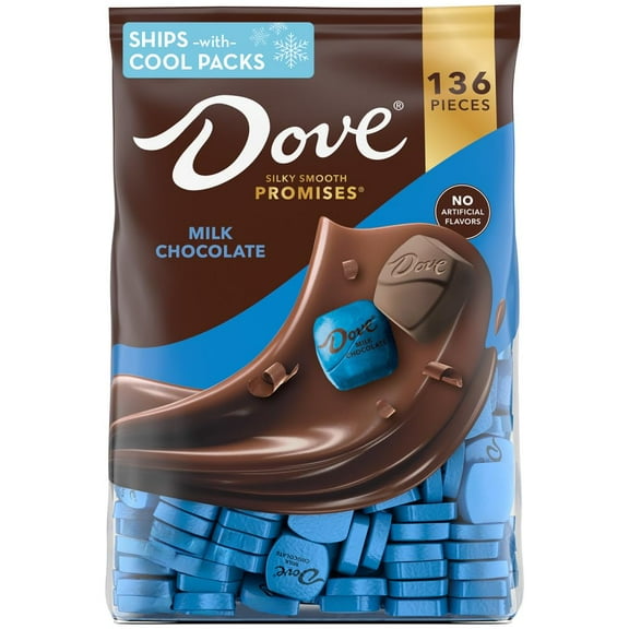 DOVE PROMISES Milk Chocolate Candy, 136 Ct Bulk Bag