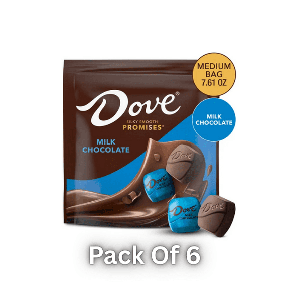 Dove Promises Milk Chocolate Candy - 6 Pack (7.61 oz Bags)