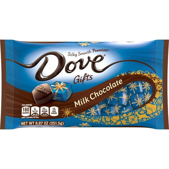 Dove Promises Milk Chocolate Christmas Candy Gifts, 8.87 Oz Bag
