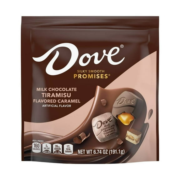 Dove Promises Milk Chocolate Tiramisu Flavored Caramel Candy - 6.74oz - Pack of 2