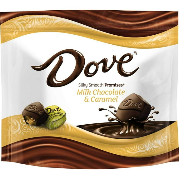 Dove Promises Milk Chocolate and Caramel Candy, 7.61 Ounce Stand Up Pouch -- 8 per case.