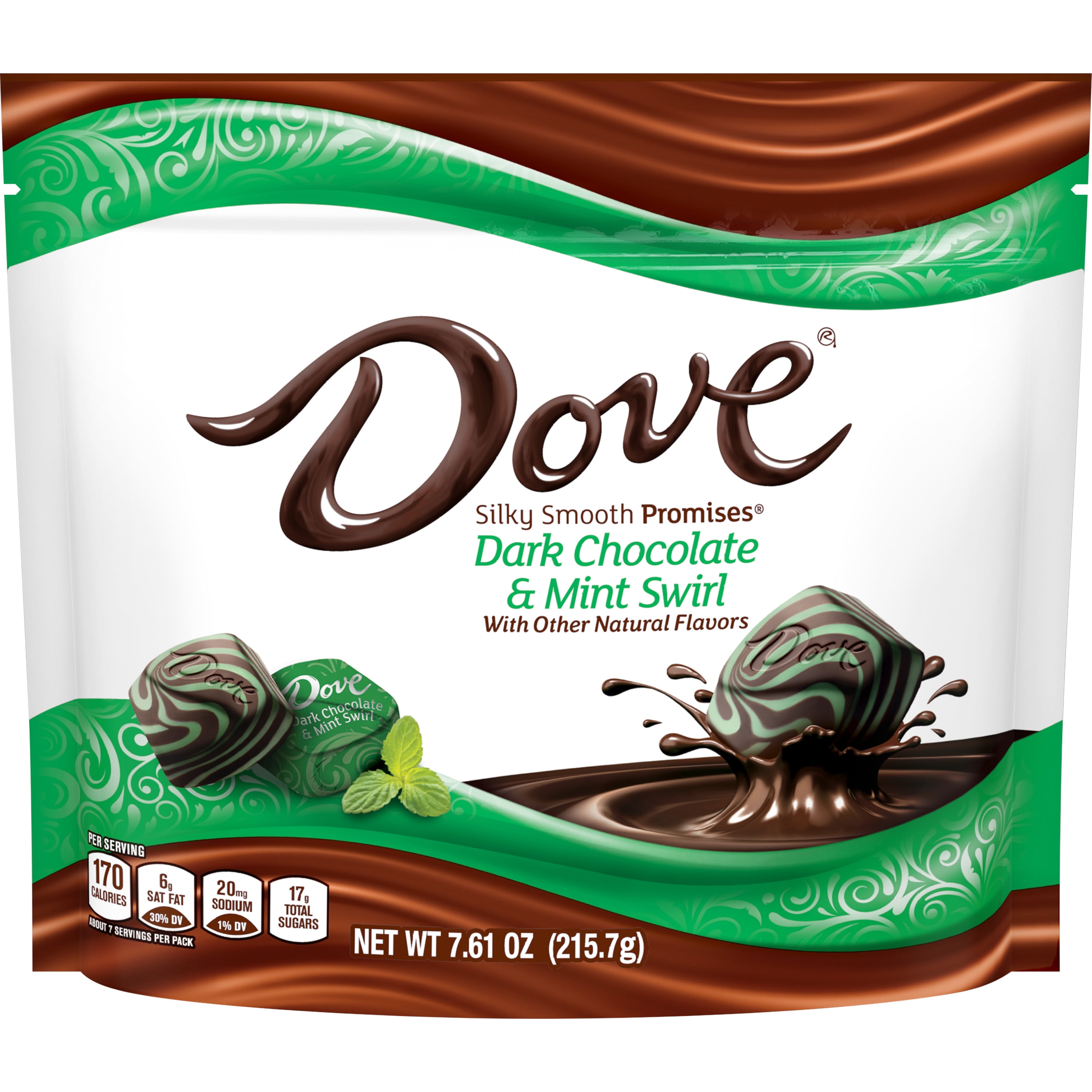 Dove Promises Mint Swirl Dark Chocolate Candy - 7.61 oz Bag