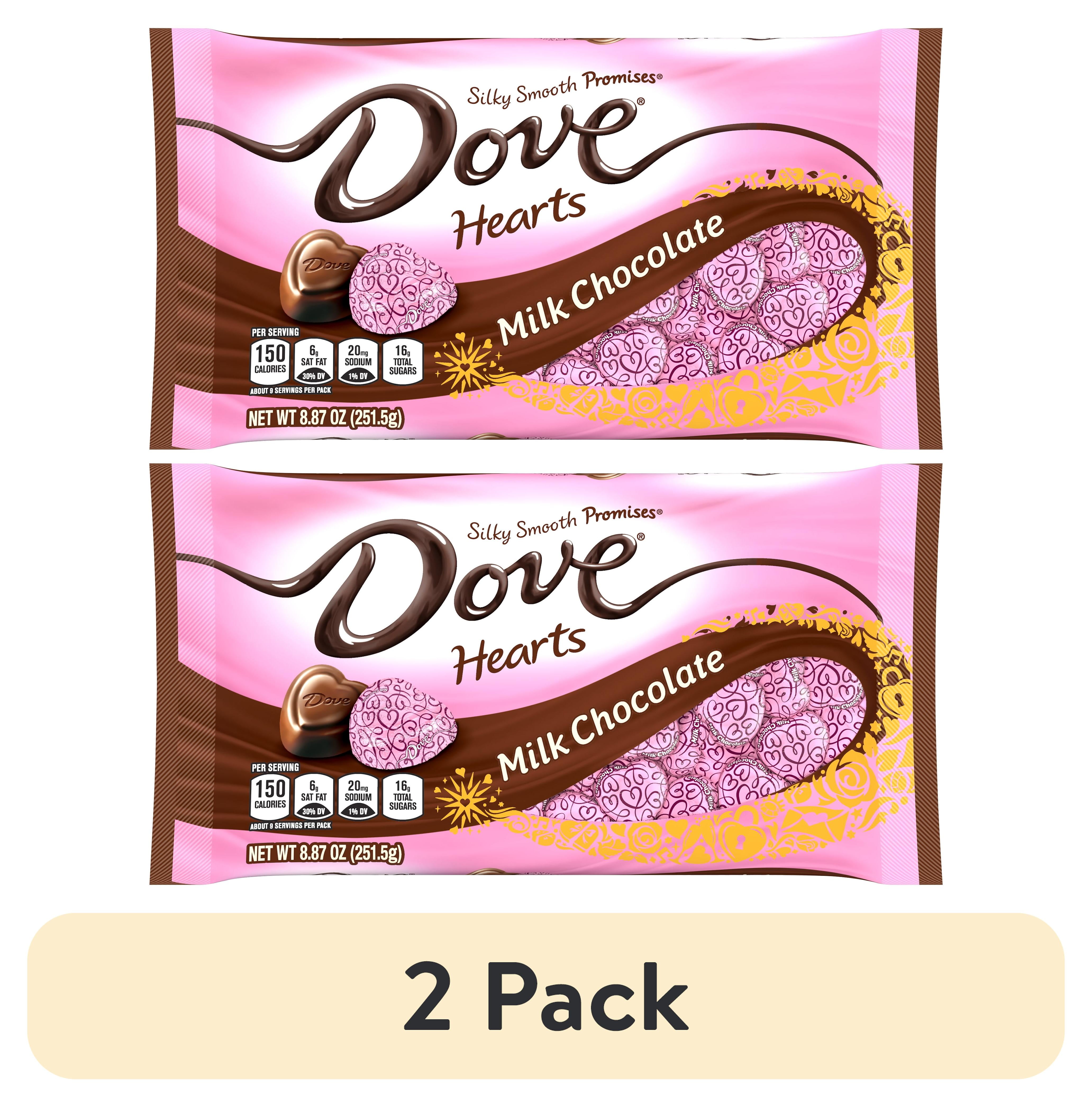 (2 pack) Dove Promises Valentine's Day Heart Chocolate Candy Bag 8.87