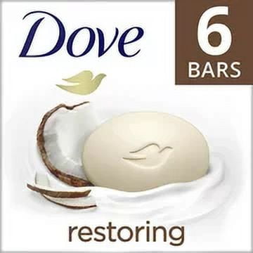 Dove Restoring Coconut and Cocoa Butter Bar Soap (Pack of 20)