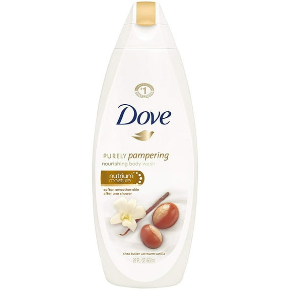 Dove Purely Pampering Nutrium Moisture Nourishing Body Wash, Shea Butter with Warm Vanilla, 22 oz