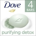 thumbnail image 1 of Dove Purifying Detox Women's Beauty Bar Soap All Skin Green Clay, 3.75 oz 4 Bars, 1 of 2