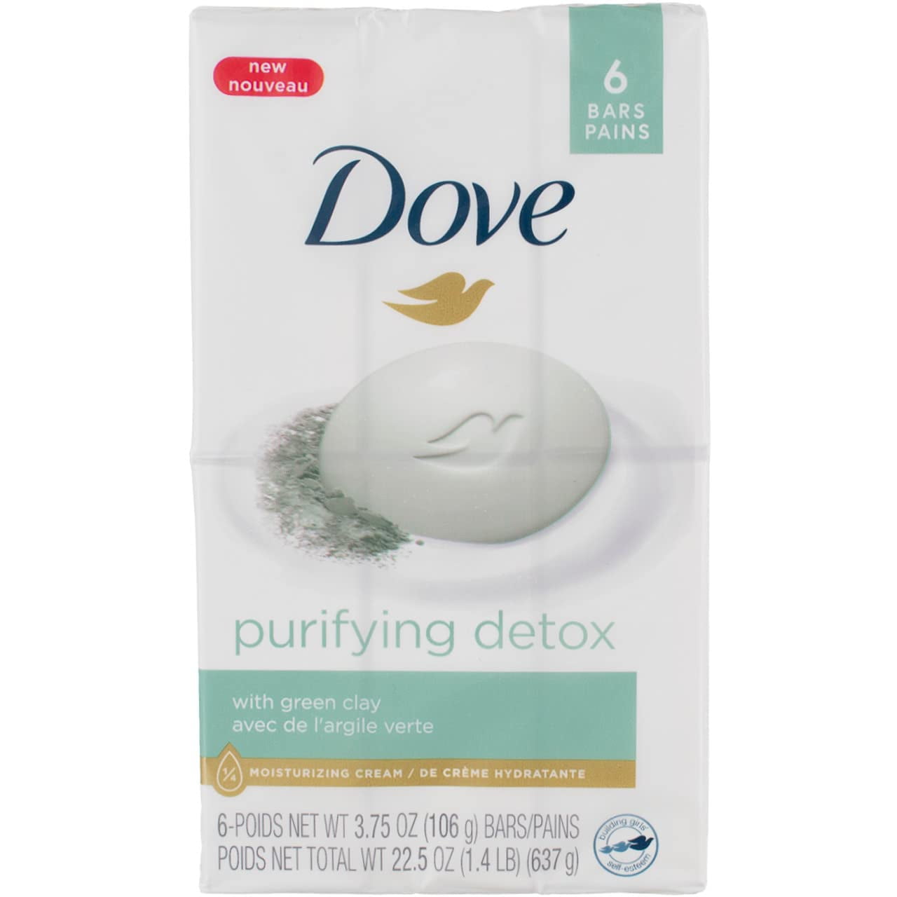 Dove Purifying Detox with Green Clay 6 Bars C2