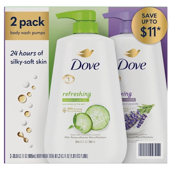 Dove Refresh and Relax Body Wash 30.6 Fluid Ounce (Pack of 2)