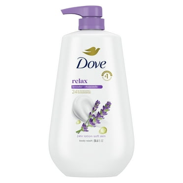 Dove Relaxing Long Lasting Gentle Women's Body Wash, Lavender Oil and Chamomile, 30.6 fl oz
