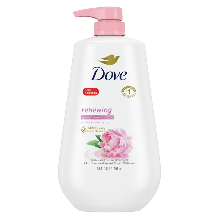 Dove Renewing Shower Gel - Gel de ducha con peonía y aceite de