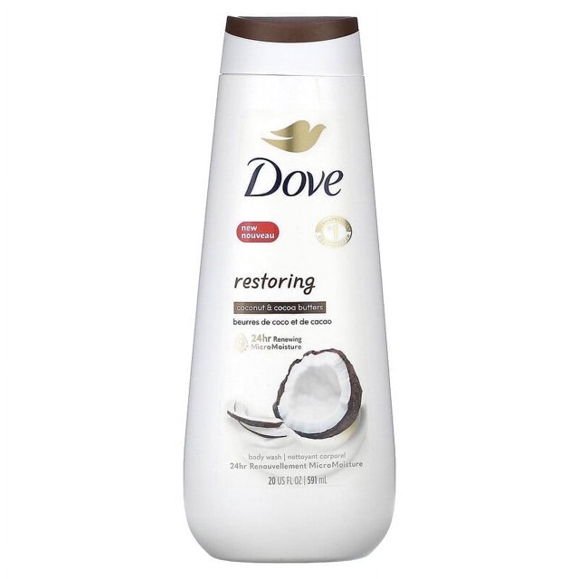 Dove, Restoring Body Wash, Coconut & Cocoa Butters, 20 fl oz (650 ml