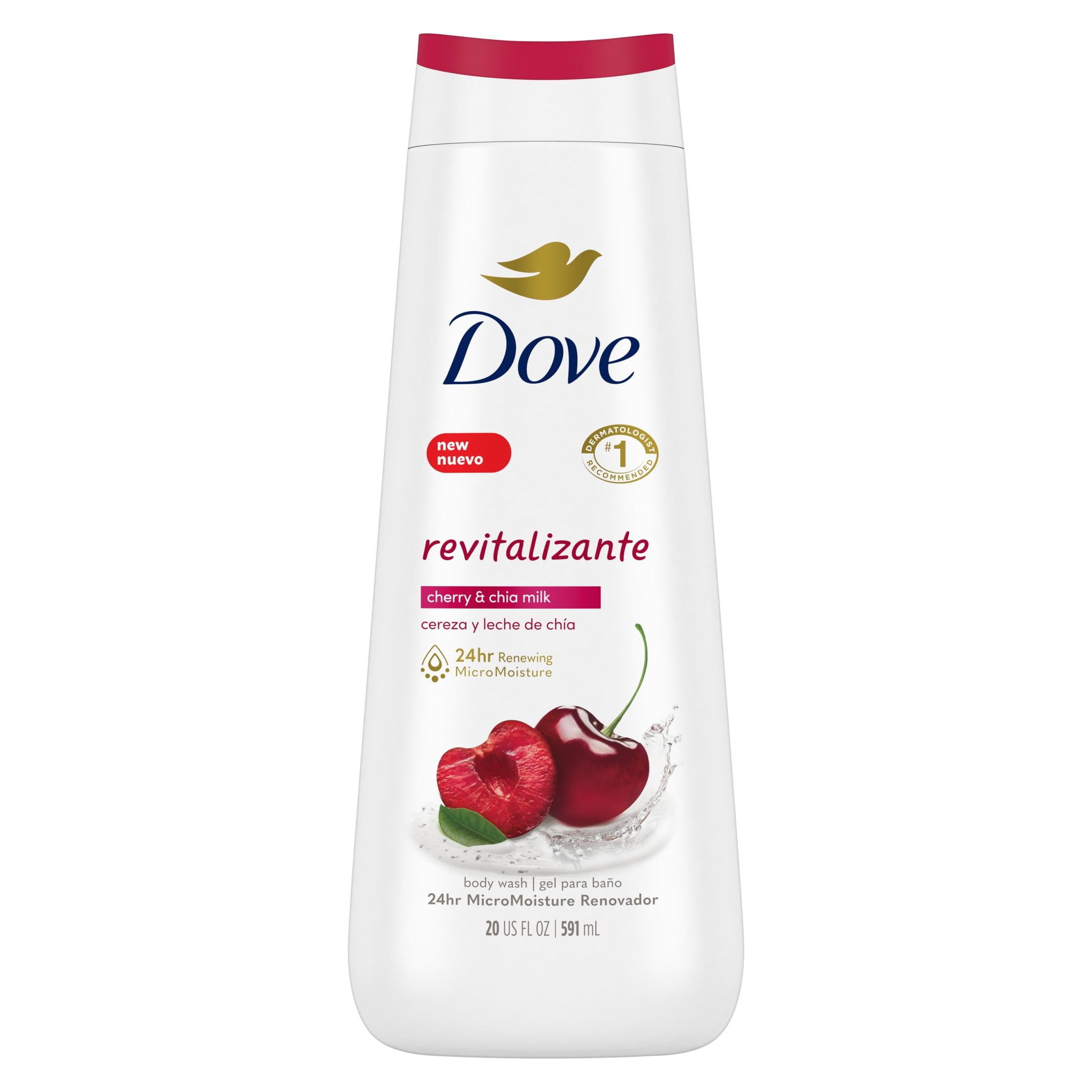 Dove Revitalizante Long Lasting Gentle Women's Body Wash, Cherry and