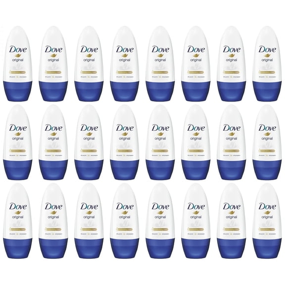 Dove Roll On Original Antiperspirant Deodorant 40ml Alcholol Free Travel Bulk 24